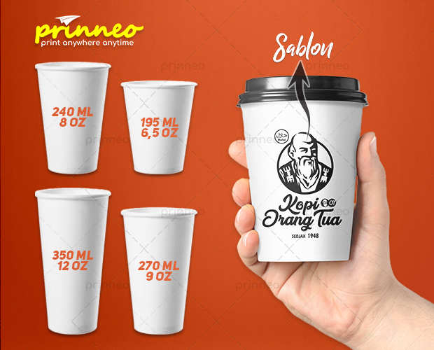 Paper Cup Sablon