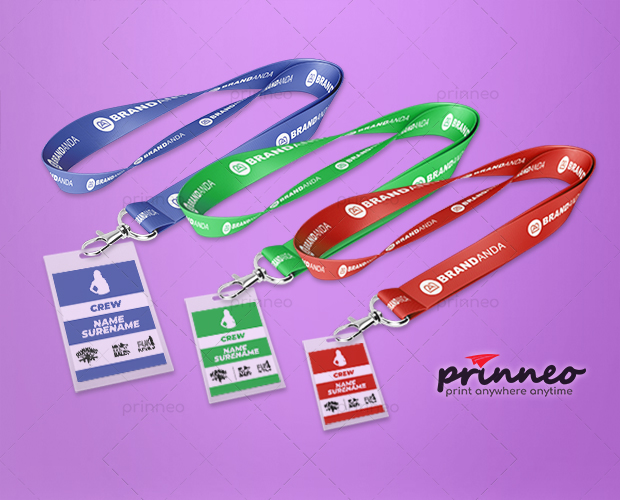 Event Card Set Lanyard Sablon